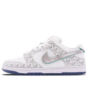 Nike x The Shoe Surgeon Dunk SB White Diamond Lux 'White Grey' 4SM200002H2