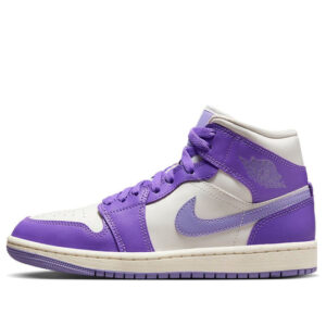(WMNS) Air Jordan 1 Mid 'Purple White' BQ6472-504