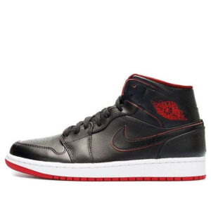 Air Jordan 1 Mid 'Black Red' 554724-028